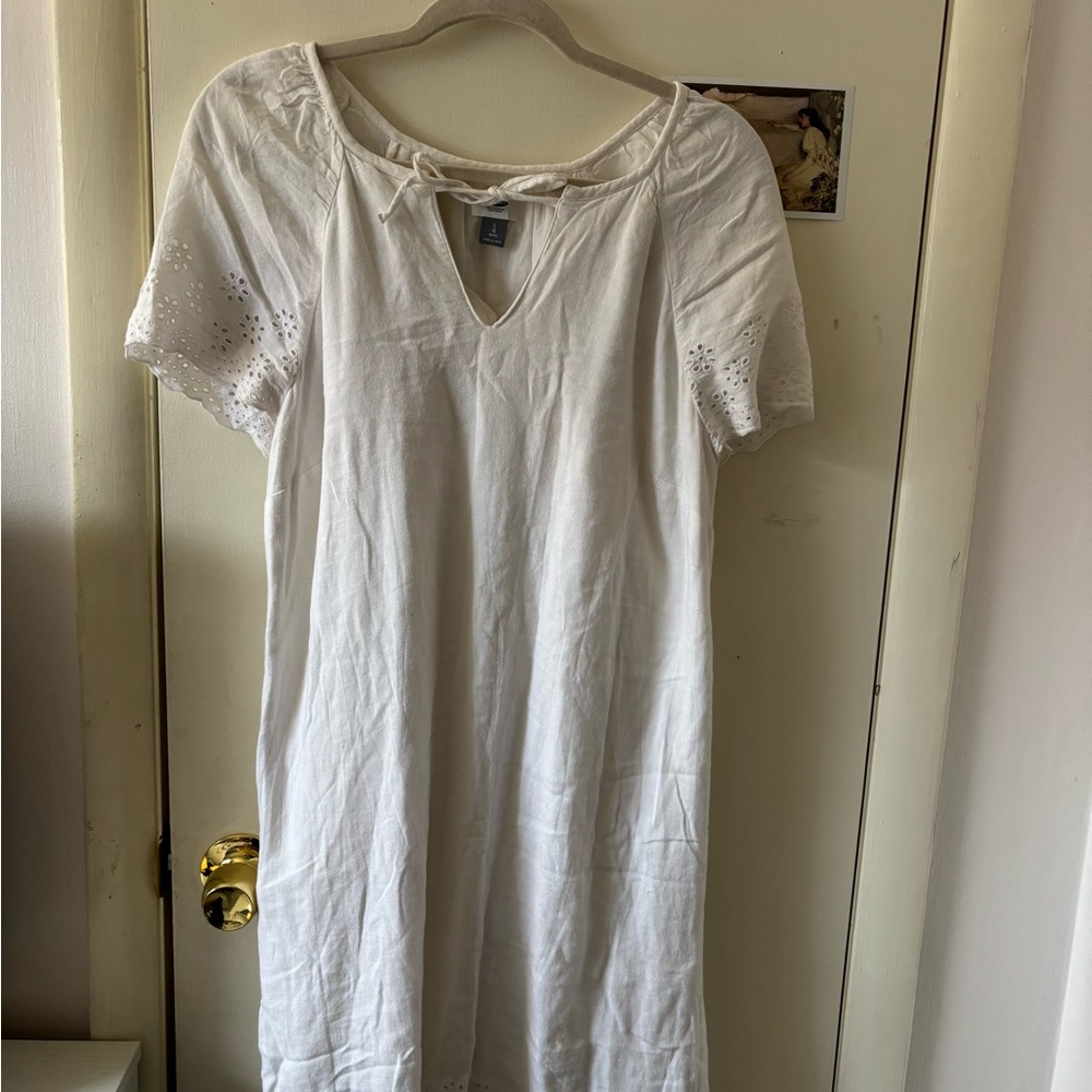 Old Navy White Dress with Eyelet Detail